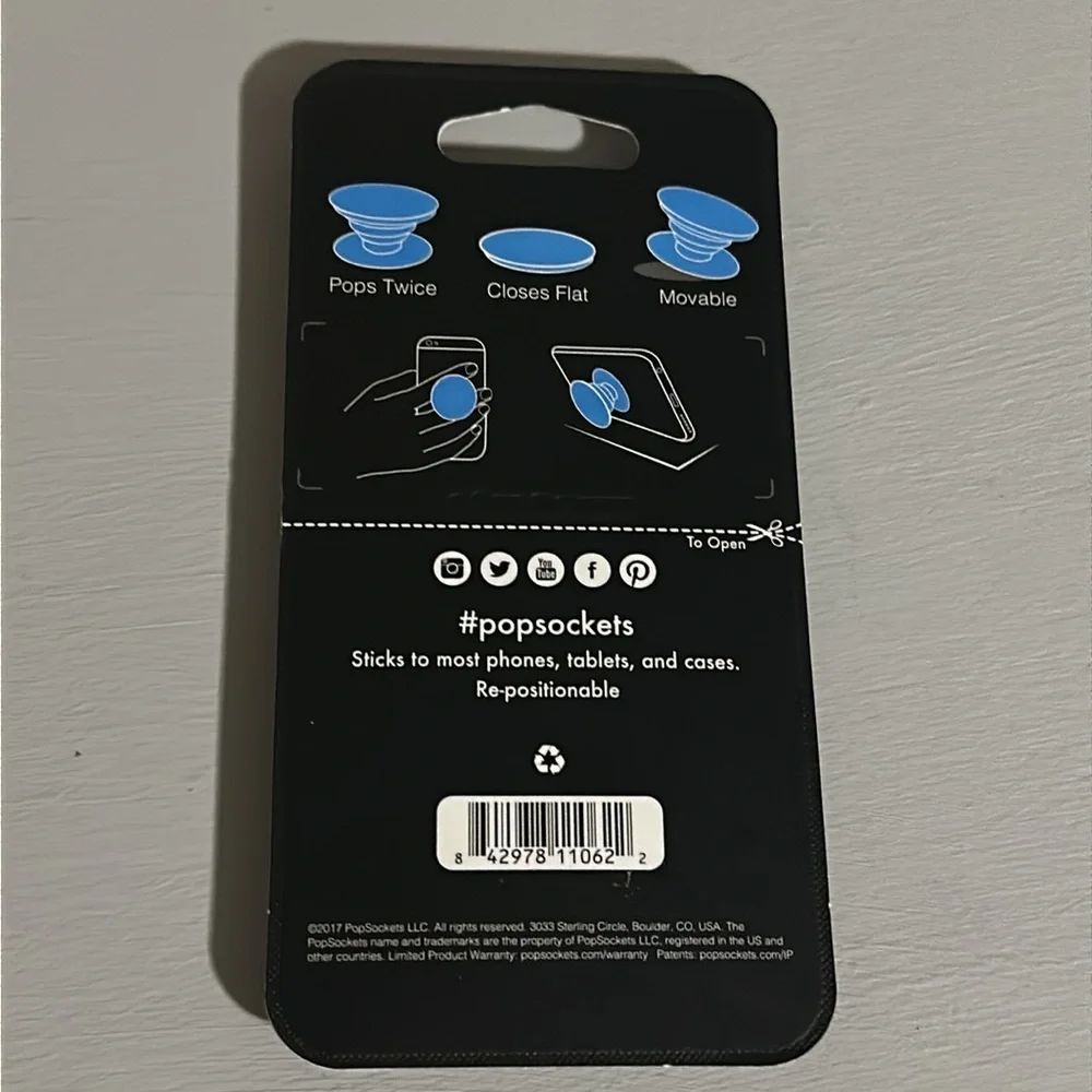 PopSocket Unicorn Phone Grip & Stand - Black
